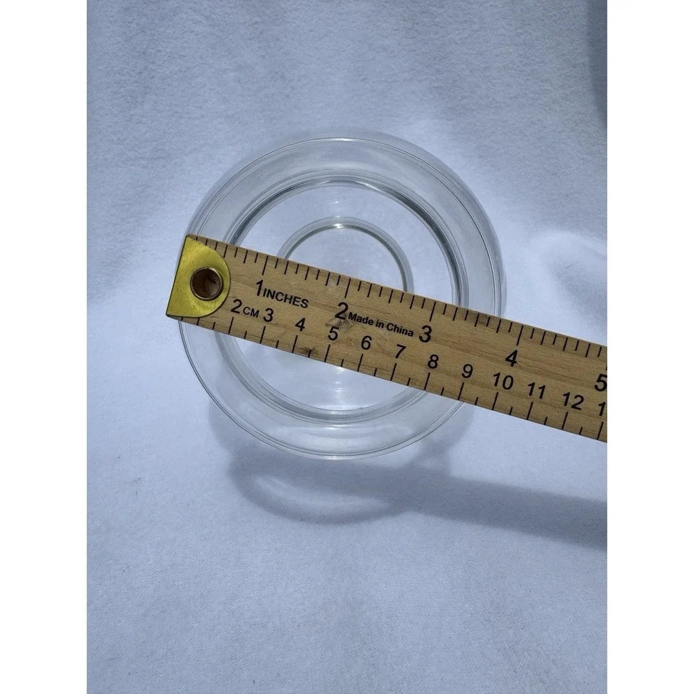 Clear Glass Vase Round Bulb Shape 8